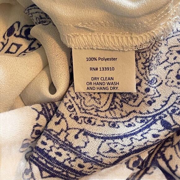 Show Me Your Mumu Shiloh Slip Dress White Blue Spaghetti Straps Small - Picture 8 of 10